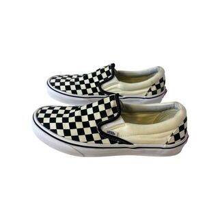 Vans Classic Slip-On Checkerboard Loafers Men's 9 Women's 10.5 721565